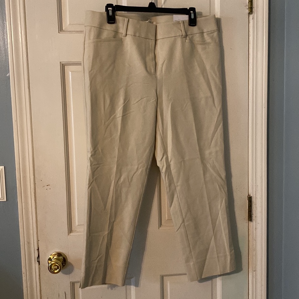 Loft cream colored pants